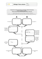 Vorschau - Arbeitsblätter - AB Diálogo: Hacer planes (querer, poder, tener que) - Deckblatt