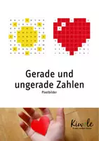 Vorschau - Arbeitsblätter - Gerade und ungerade Zahlen – Pixelbilder - Deckblatt