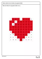 Vorschau - Arbeitsblätter - Gerade und ungerade Zahlen – Pixelbilder - Seite 2