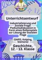 Vorschau - Stundenentwürfe - UPP Entwurf Examen – Industrialisierung und Soziale Frage - Deckblatt