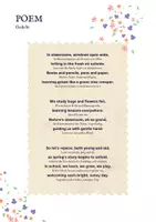 Vorschau - Merkblätter - 🏫 Spring Poem - Englisch spielerisch lernen - Gedichtreise 5 - Seite 3