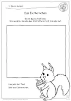 Vorschau - Arbeitsblätter - Lesetraining/Leseförderung - Das Eichhörnchen (Klasse 2) - Seite 3