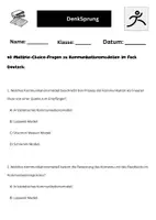 Vorschau - Arbeitsblätter - 40 Multiple-Choice-Fragen zu Kommunikationsmodellen im Fach Deutsch - Seite 1