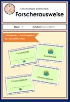Vorschau - Anderer Materialtyp - Forscherclub: Forscherausweise Sachunterricht - Deckblatt