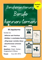 Vorschau - Bildkarten - Plauderkarten zur Berufsorientierung - Berufe und Alltag kennen lernen - Deckblatt