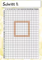 Vorschau - Mal- und Bastelvorlagen - Mein Pixel Ich, Kunst Grundschule - Seite 1