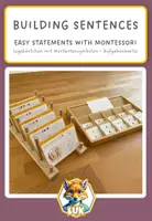 Vorschau - Fördermaterial/Inklusion - Building my first English sentences with Montessori (1 Simple statements) - Deckblatt