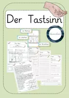 Vorschau - Unterrichtsreihen - Der Tastsinn - Deckblatt