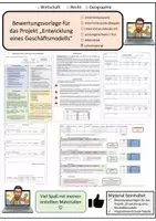 Vorschau - Lehrpläne/Lehrermaterial - Entwicklung eines Geschäftsmodells - Bewertungsvorschlag (Kombipaket) - Seite 1