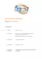 Vorschau - Unterrichtsreihen - Freundschaft und die Spuren meiner Gedanken - Seite 1