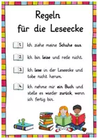 Vorschau - Poster - Regeln Leseecke - Deckblatt