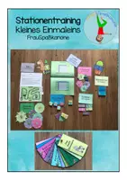 Vorschau - Arbeitsblätter - Stationentraining kleines Einmaleins - Deckblatt