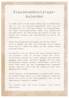 Vorschau - Anderer Materialtyp - Geburtstagskalender bilingual Englisch & Deutsch von MATERIALsammlung - Seite 1