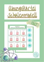 Vorschau - Aufgabenkarten - Freebie NuT 8 Schalenmodell Übungskartei - Seite 1