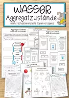 Vorschau - Anderer Materialtyp - Wasser – Aggregatzustände (mehrfachdifferenzierte Kopiervorlagen) - Deckblatt