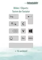 Vorschau - selbst erstellte Cliparts/Grafiken - Bilder / Cliparts: Tasten der Tastatur - Deckblatt