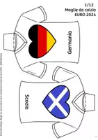 anteprima - Materiale per pittura e bricolage - Maglie da calcio UEFA Euro 24 - Maglie con bandiere per l'Europeo 2024 - Pagina 2