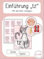 Vorschau - Spiele - Lauteinführung "tz" - Deckblatt