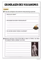 Vorschau - Arbeitsblätter - Vulkane (Museumsrundgang) - Seite 1