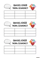Vorschau - Spiele - Quasselbingo Methode - Vertretungsstunde Vertretung Gesundheit Biologie - Seite 1