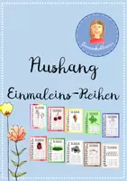 Vorschau - Poster - Aushang aller kleiner Einmaleins-Reihen - Deckblatt