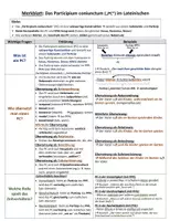 Vorschau - Merkblätter - Merkblatt Latein: Participium coniunctum (PC) - Deckblatt