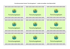 Vorschau - Anderer Materialtyp - Forscherclub: Forscherausweise Sachunterricht - Seite 1