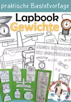 Vorschau - Arbeitsblätter - Gewichte - Lapbook - Bastelvorlage - Deckblatt