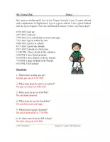 Vorschau - Arbeitsblätter - My Typical Day : Englisch Lernen: A1 - Seite 1