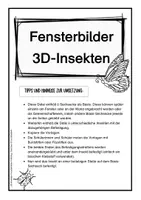 Vorschau - Mal- und Bastelvorlagen - 3D-Insekten - Fensterbild/ Bastelarbeit im Frühling oder Sommer - Seite 3