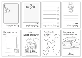 Vorschau - Mal- und Bastelvorlagen - Vatertag Mini-Heft - Seite 2