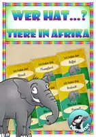 Vorschau - Stationenlernen - Sachunterricht - Tiere in Afrika - Lesespiel : Ich habe .... - Wer hat ...? - Deckblatt