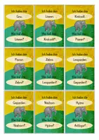 Vorschau - Stationenlernen - Sachunterricht - Tiere in Afrika - Lesespiel : Ich habe .... - Wer hat ...? - Seite 3