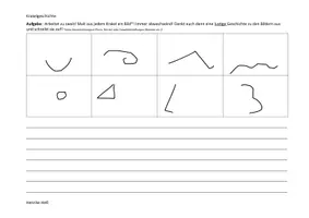 Vorschau - Arbeitsblätter - Krakelgeschichte - kreatives Schreiben - Deckblatt