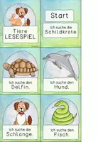 Vorschau - Spiele - Lesespiel Tiere - Seite 1