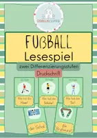 Vorschau - Spiele - Lesespiel WM 2026 - Fußball - Klasse 1 - Druckschrift - Deckblatt