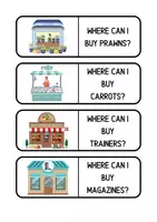 Vista previa - Juegos / Gamificación - Dominó para trabajar el vocabulario de shops - página 2