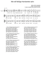Vorschau - Lehrpläne/Lehrermaterial - Wer will fleißige Handwerker sehn - Singen, Rhythmen und Orffinstrumente - Seite 2