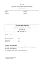 Vorschau - Stundenentwürfe - Unterrichtsentwurf Handlungs- und produktionsorientierter Umgang Gedicht - Der Faden - Seite 1