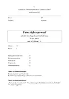 Vorschau - Stundenentwürfe - Unterrichtsentwurf Kunst Einlinienbild Fadenbild Guggenmos - Seite 1
