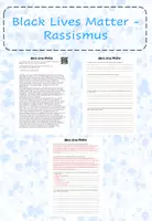 Vorschau - Arbeitsblätter - Black Lives Matter (BLM) - Rassismus - Deckblatt