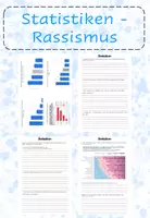 Vorschau - Arbeitsblätter - Statistiken - Rassismus - Deckblatt