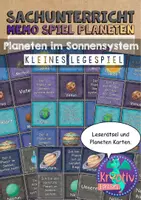 Vorschau - Spiele - Memo Spiel Planeten im Sonnensystem - Deckblatt