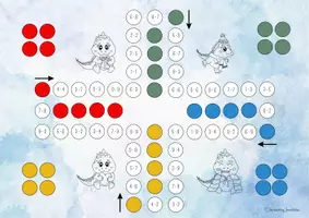 Vorschau - Spiele - Würfelspiel zum Einmaleins - Deckblatt