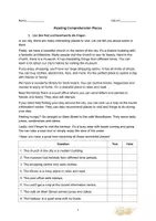 Vorschau - Arbeitsblätter - Places - Reading Comprehension (5./6. Klasse) - Seite 3