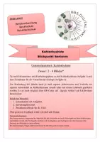Vorschau - Stundenentwürfe - Lernsituation mit Aufgaben & Materialien zu Kohlenhydrate & Senioren - Deckblatt
