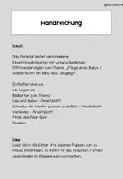 Vorschau - Arbeitsblätter - Pflege eines Babys / Säuglings - Was braucht ein Baby? - Seite 1