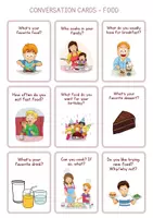 anteprima - Altro tipo di materiale - CONVERSATION CARDS - FOOD - Pagina 1