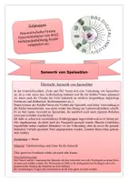 Vorschau - Arbeitsblätter - Sensorik von Speiseölen, Aufgaben und Tabelle - Deckblatt