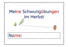 Vorschau - Arbeitsblätter - Mini-Heft Graphomotorik Schwungübungen im Herbst - Seite 1